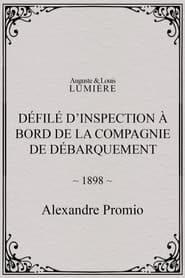 Défilé d’inspection à bord de la compagnie de débarquement