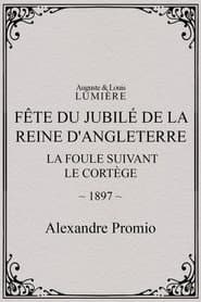 Fête du jubilé de la reine d'Angleterre : la foule suivant le cortège