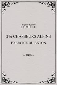 27ème chasseurs alpins : exercice du bâton