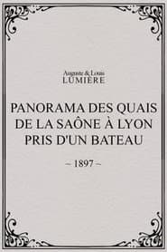 Panorama des quais de la Saône à Lyon pris d'un bateau