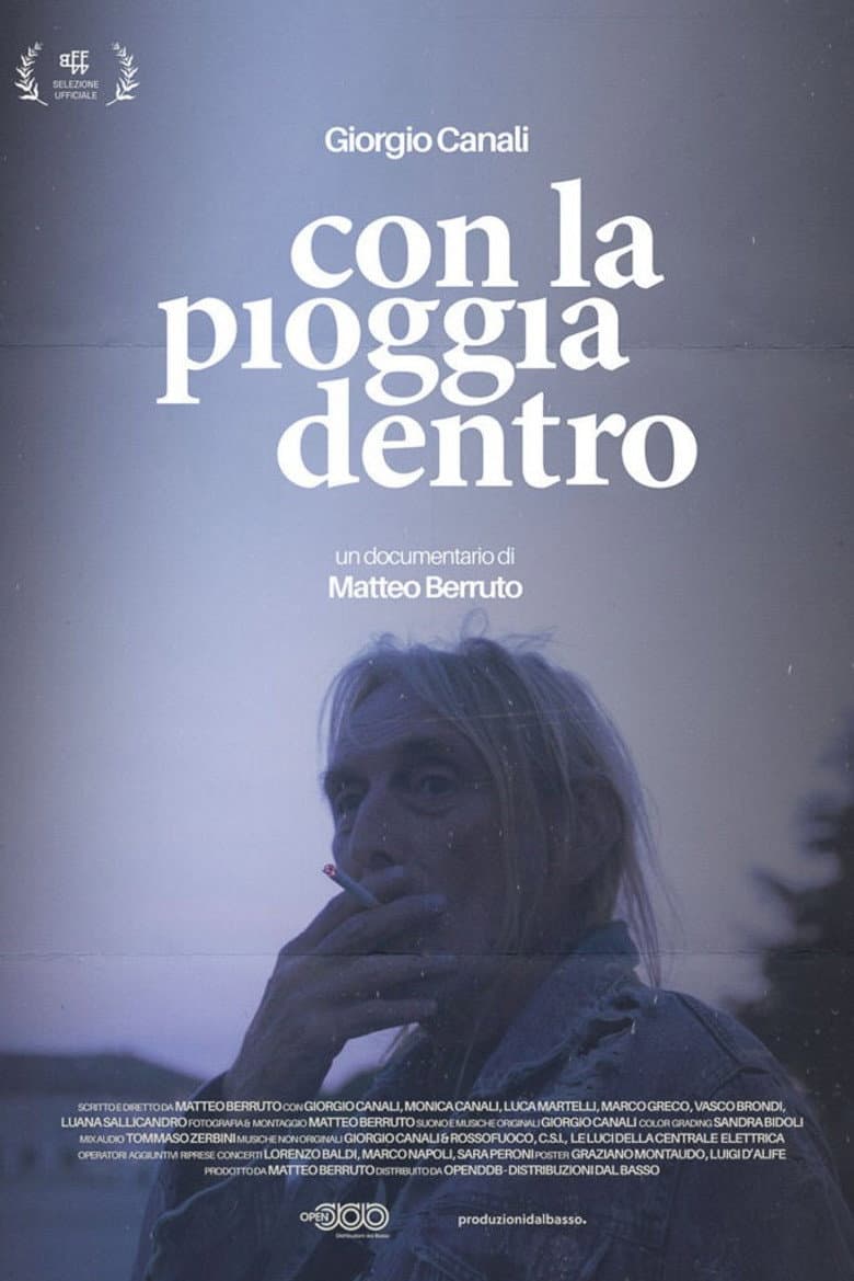 Con la pioggia dentro poster