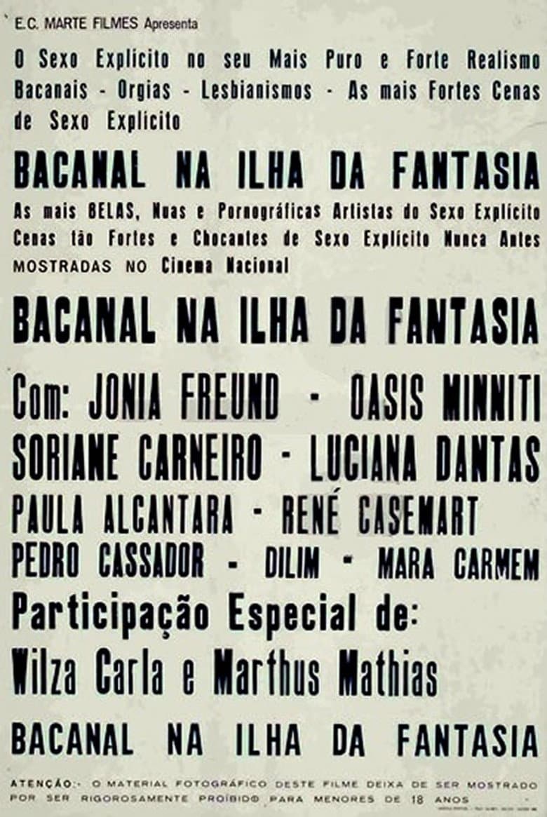 Bacanal na Ilha da Fantasia poster