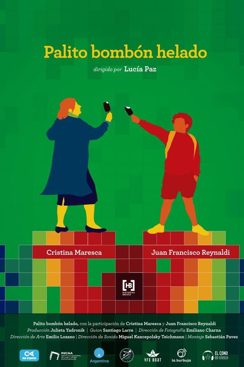 Palito bombón helado poster