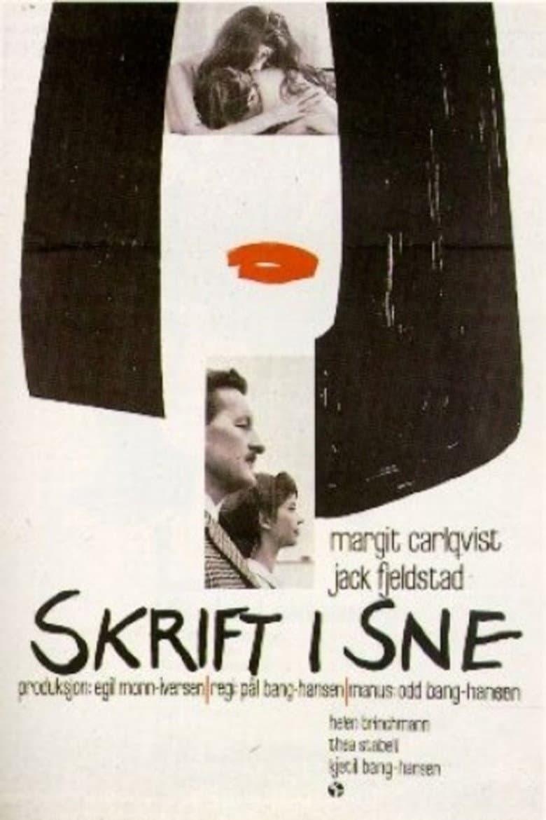 Skrift i sne poster