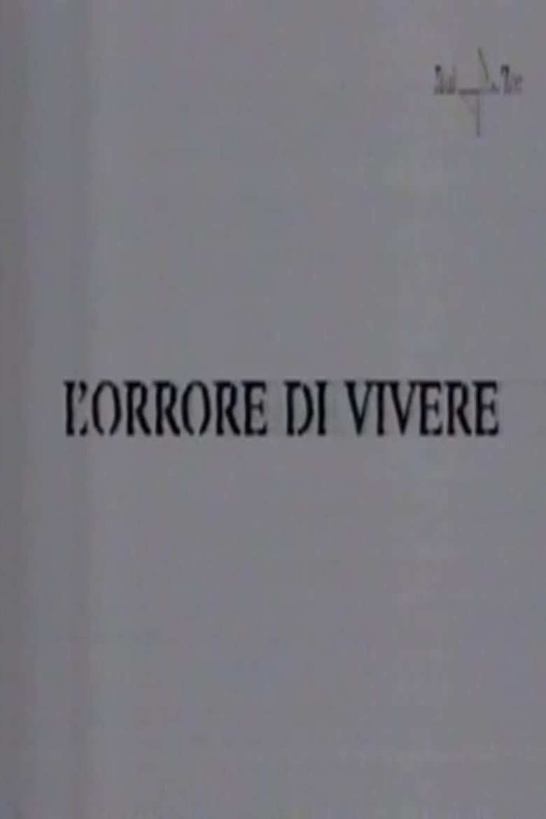 L'orrore di vivere poster