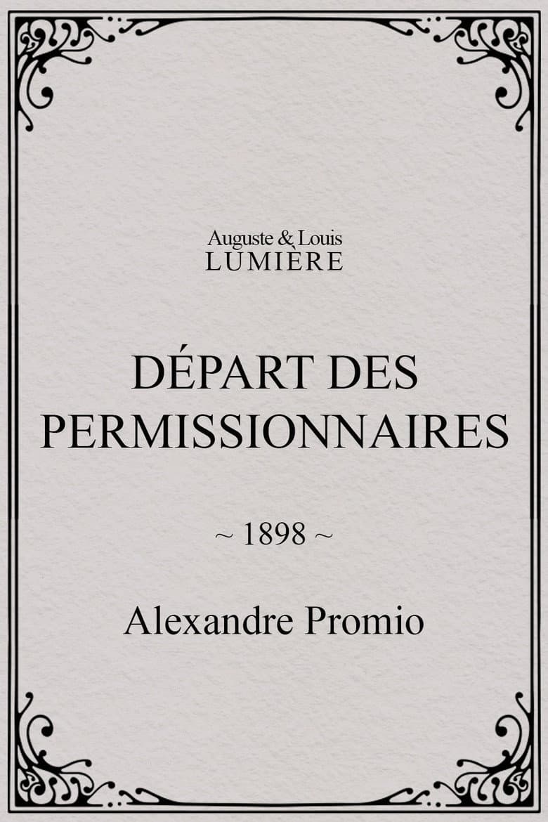 Départ des permissionnaires poster