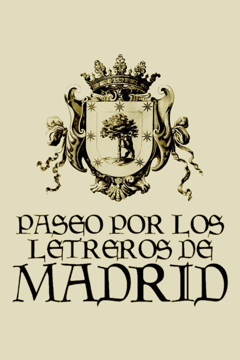 Paseo por los letreros de Madrid poster