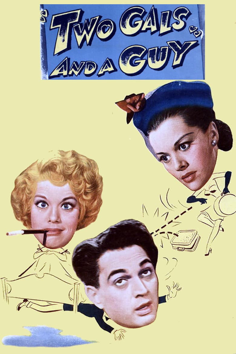 Two Gals and a Guy poster