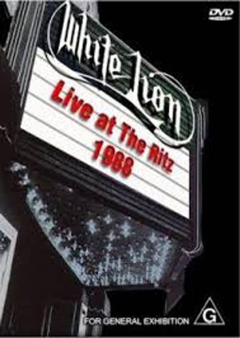 White Lion: Live At The Ritz 1988 poster