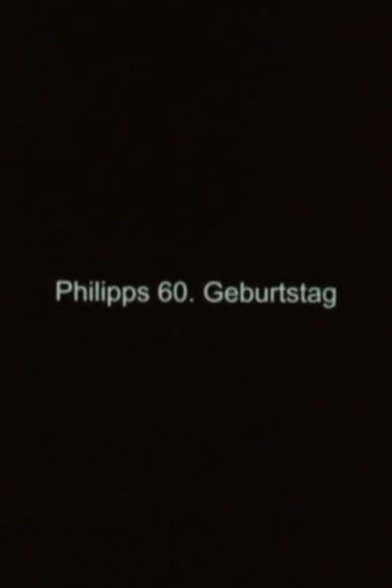 Philipp's 60th Birthday poster