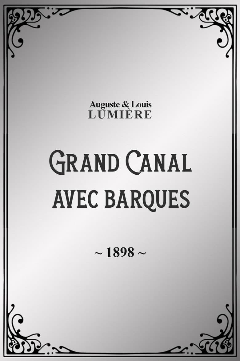 Grand Canal avec barques poster