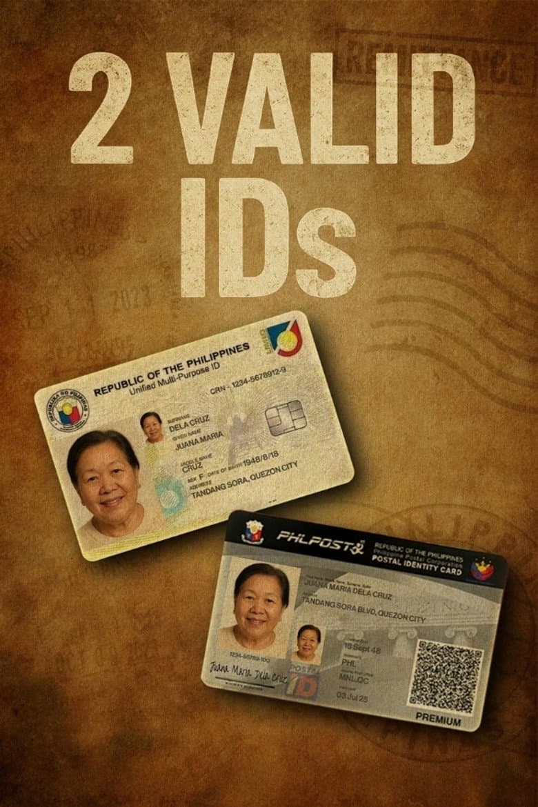 2 Valid IDs poster