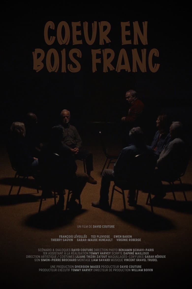 Coeur en bois franc poster
