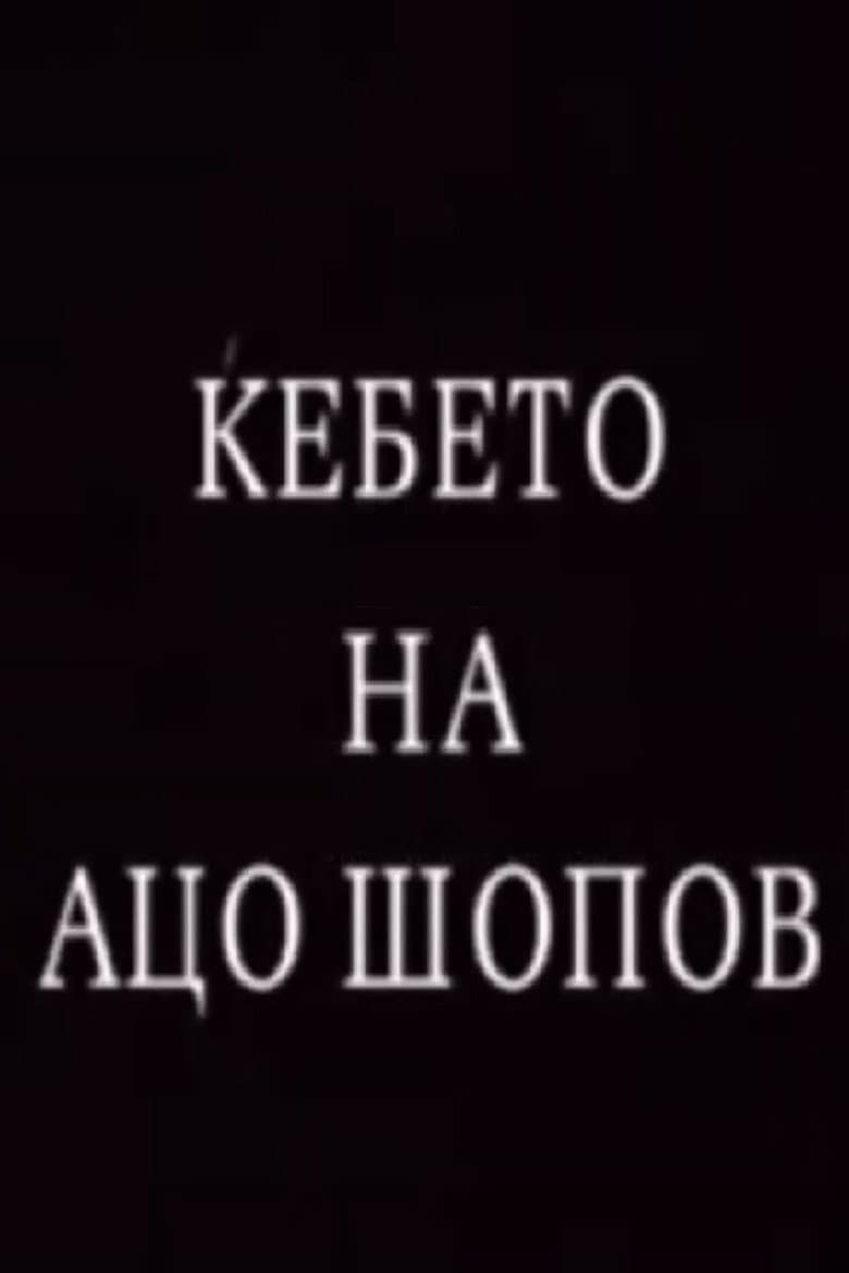 The Blanket of Aco Shopov poster