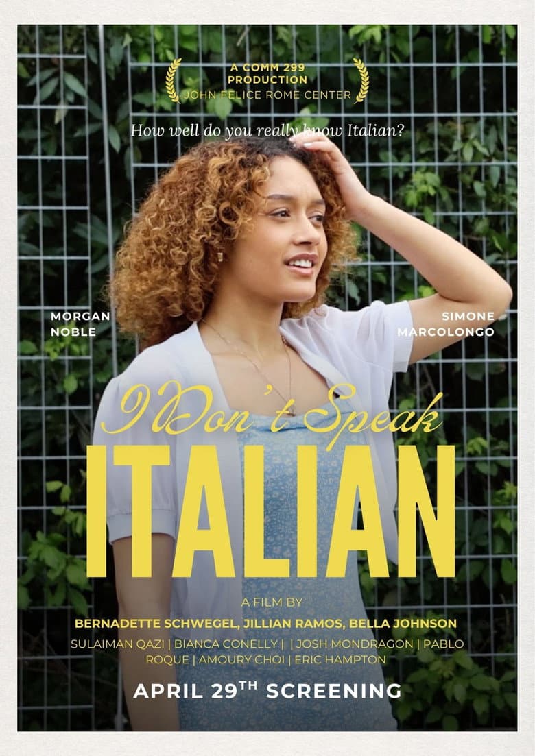I Don't Speak Italian poster