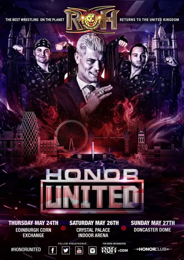 ROH: Honor United - London poster