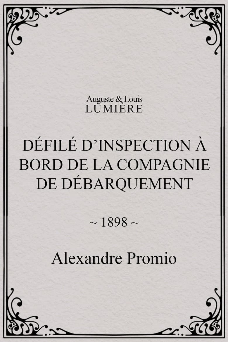 Défilé d’inspection à bord de la compagnie de débarquement poster