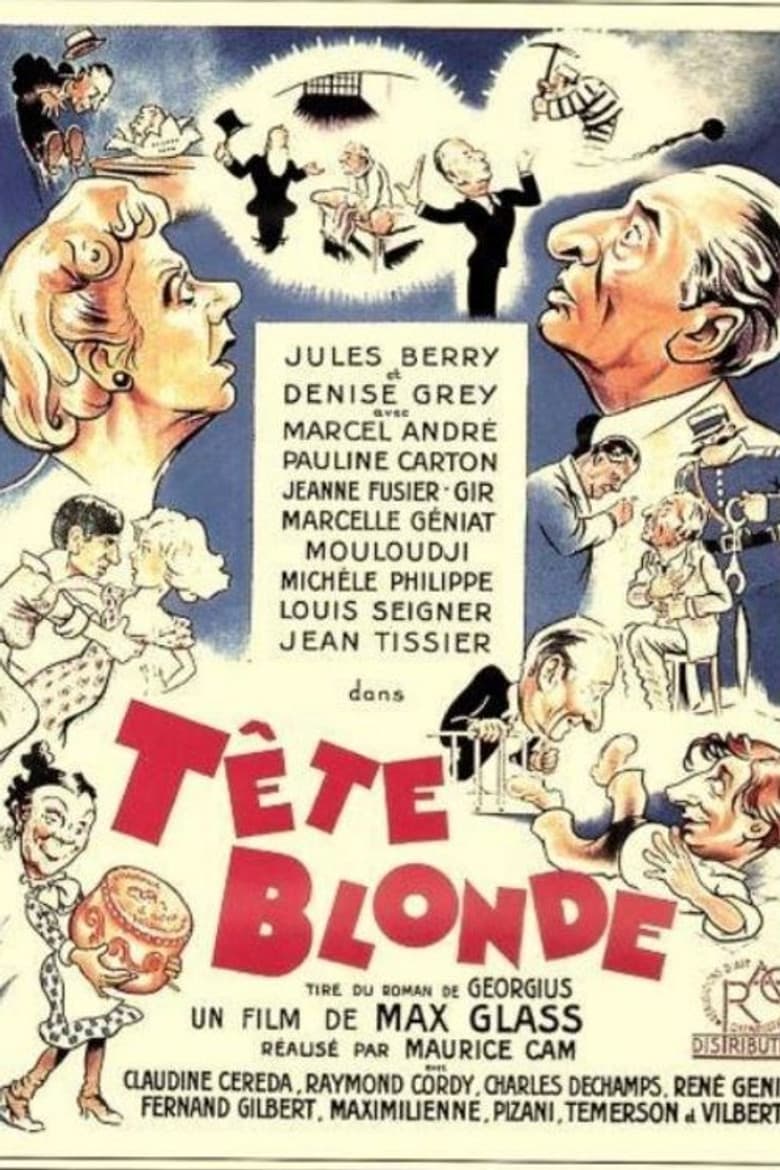 Tête blonde poster