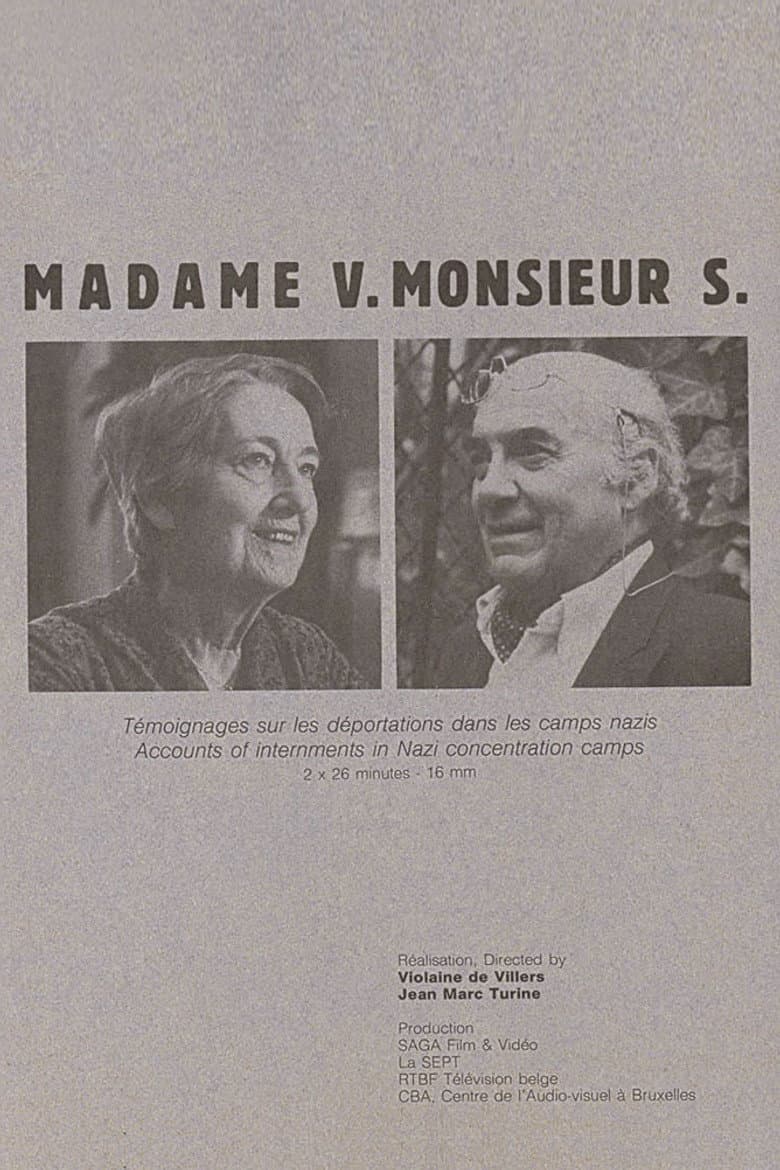 Madame V. Monsieur S. poster