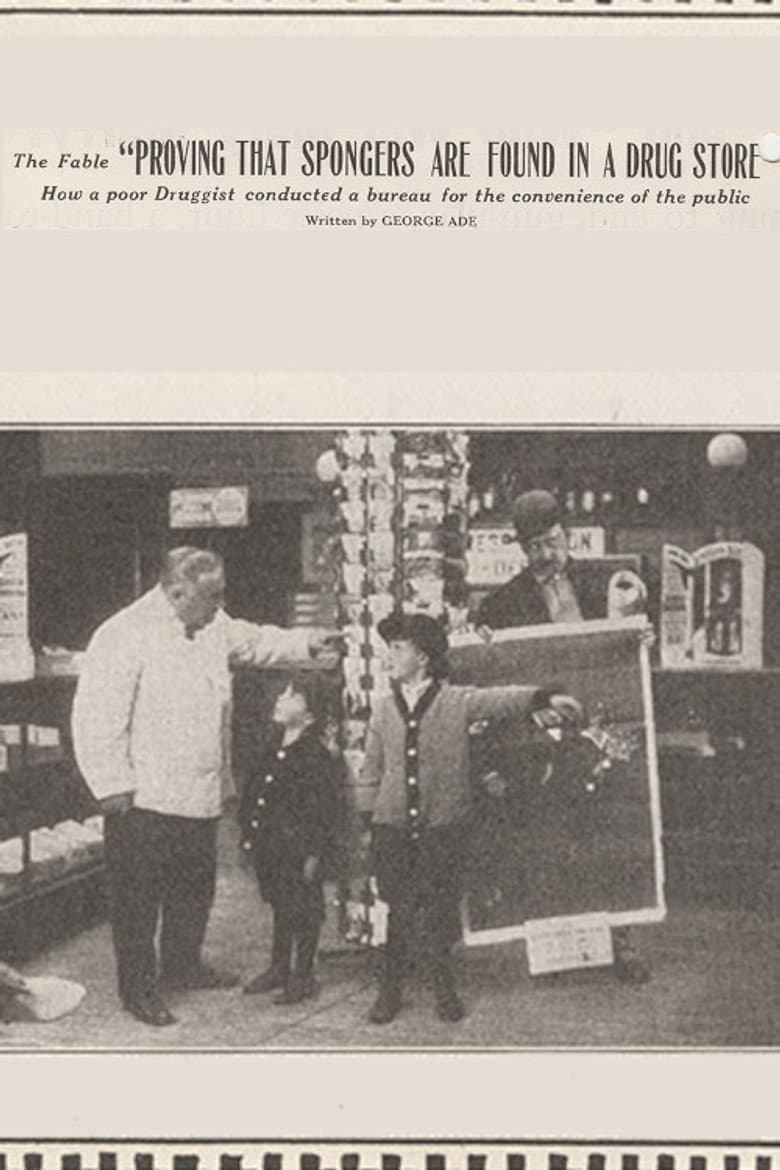 The Fable 'Proving That Spongers are Found in a Drug Store' poster