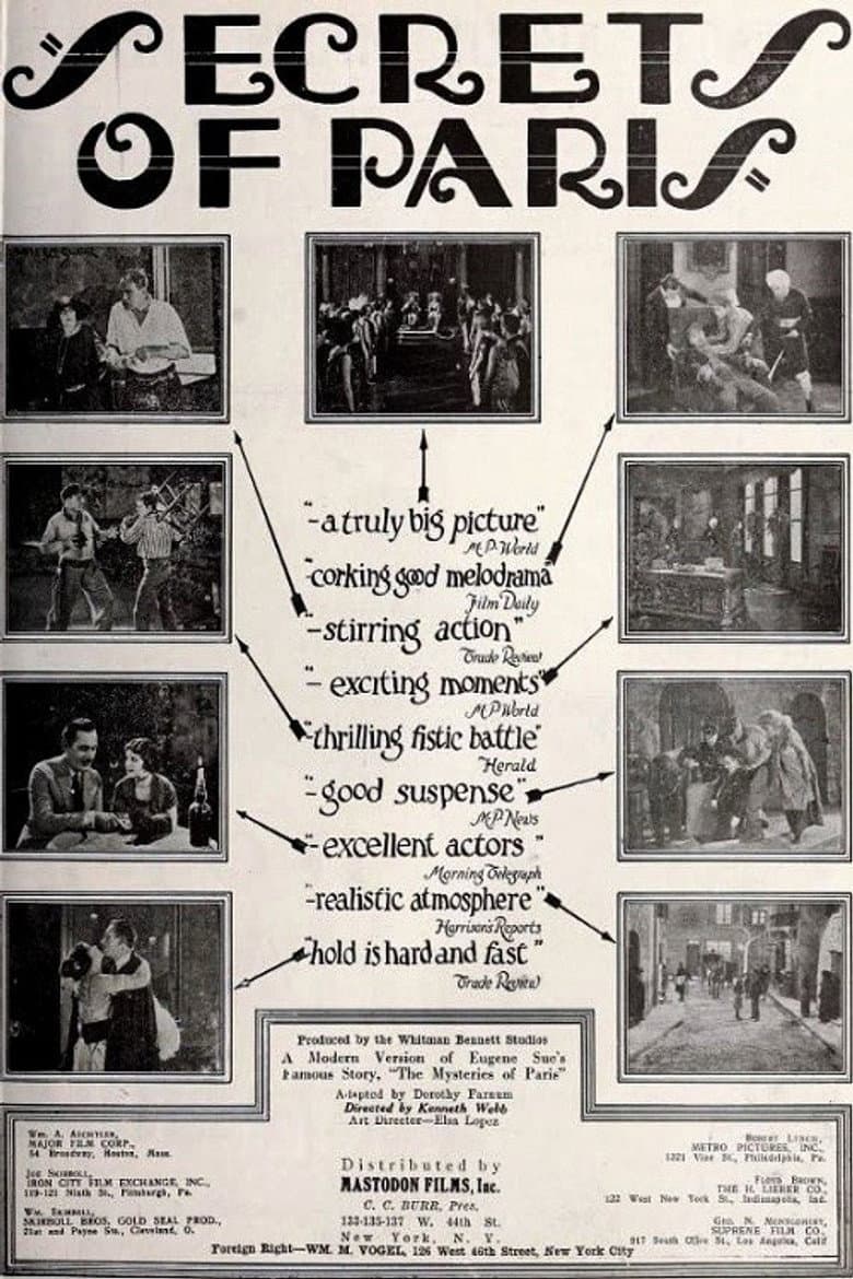 Secrets of Paris poster