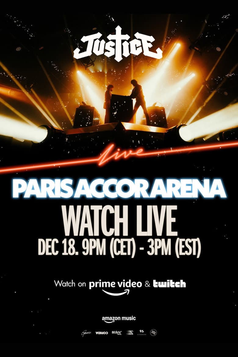Justice - Live at Paris Accor Arena poster