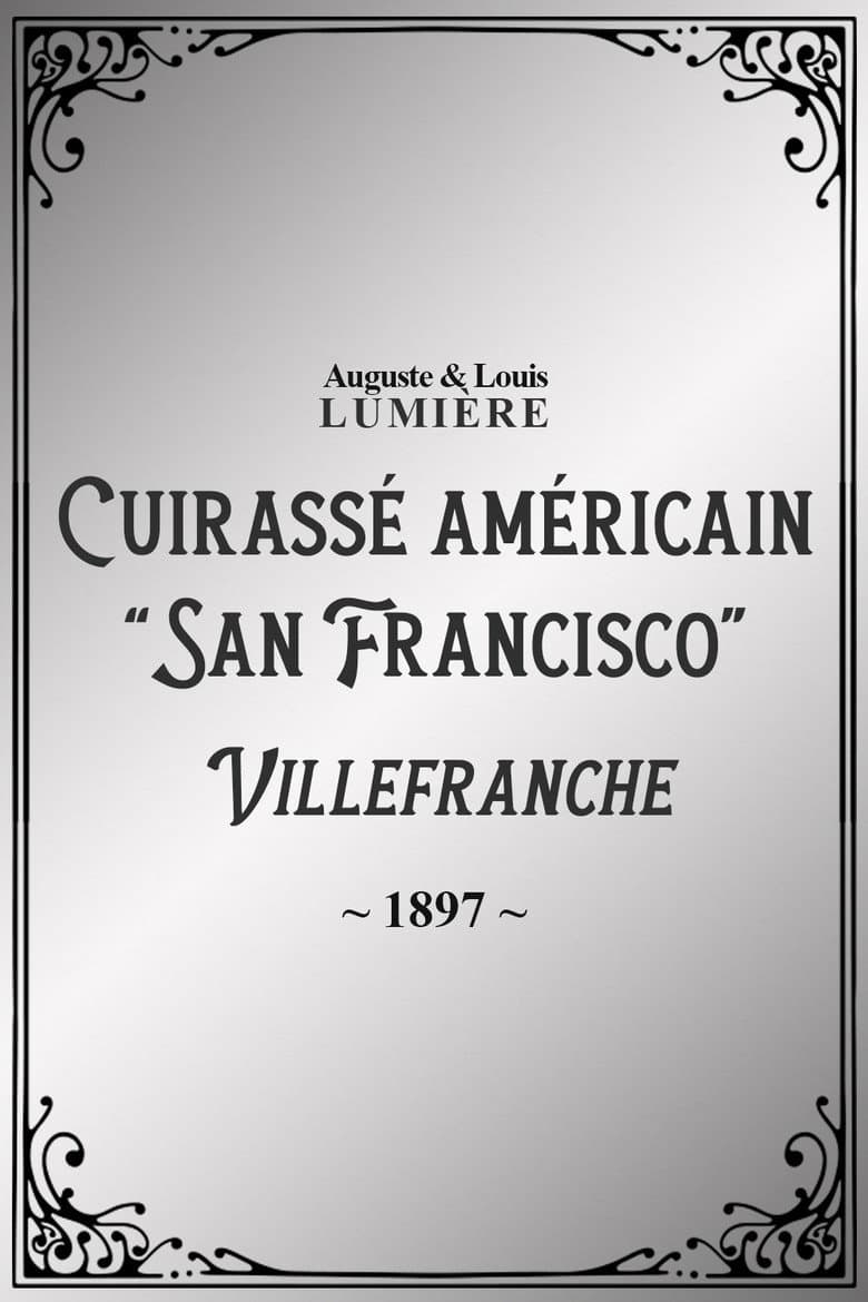 Cuirassé américain “San Francisco” en rade de Villefranche (panorama) poster