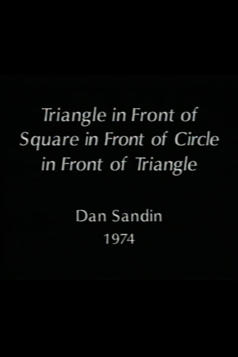 Triangle in Front of Square in Front of Circle in Front of Triangle poster