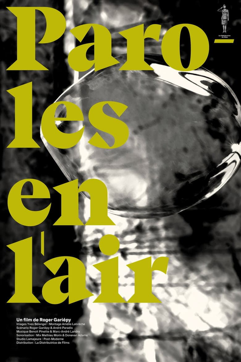 Paroles en l'air poster