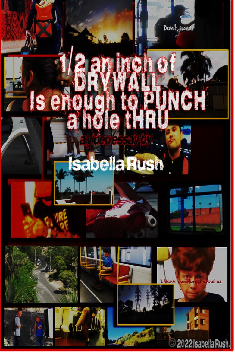 1/2 AN INCH OF DRYWALL IS ENOUGH TO PUNCH A HOLE THROUGH poster