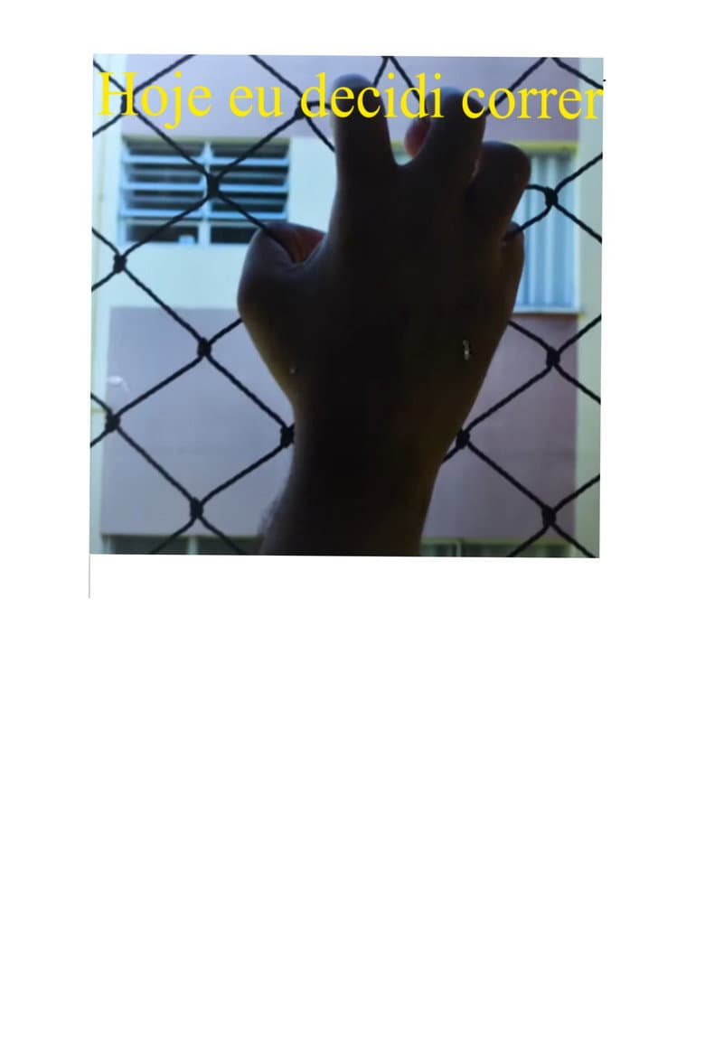 Hoje eu decidi correr poster