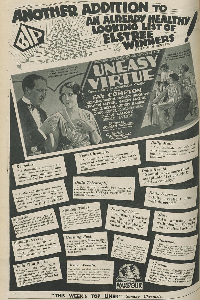 Uneasy Virtue poster