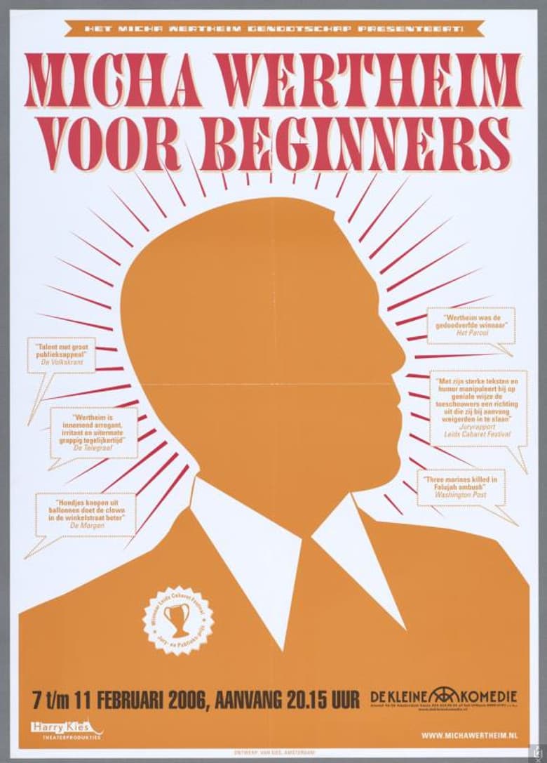 Micha Wertheim: Voor Beginners poster