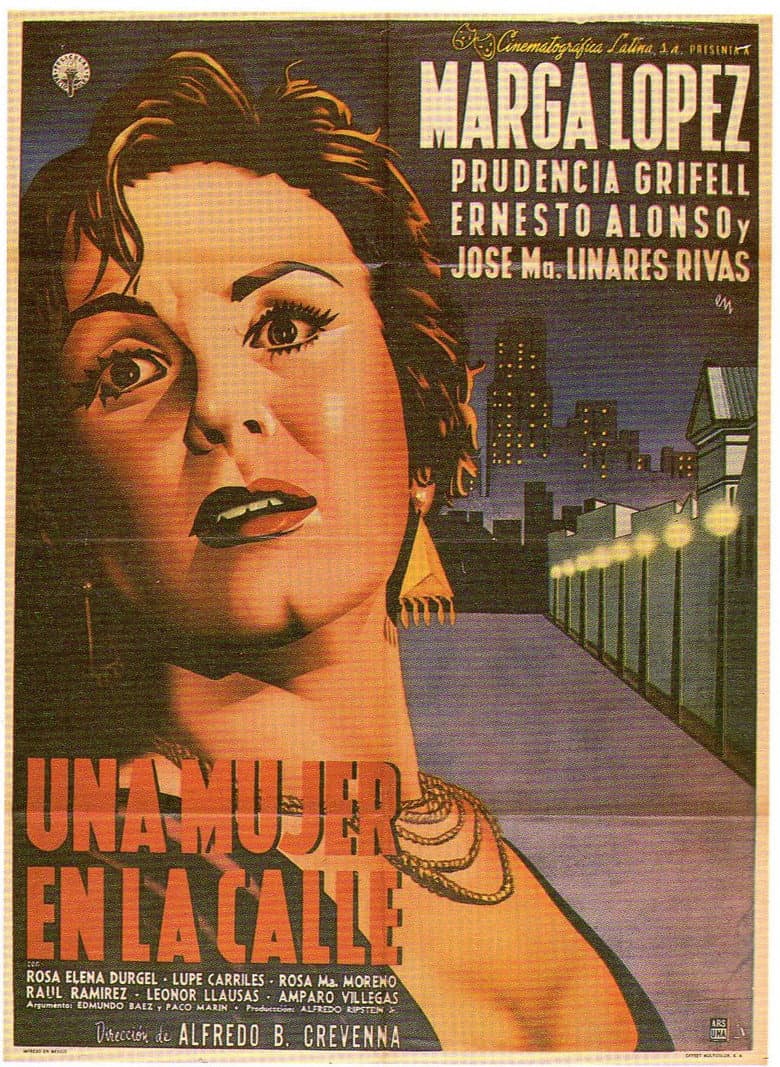 Una mujer en la calle poster
