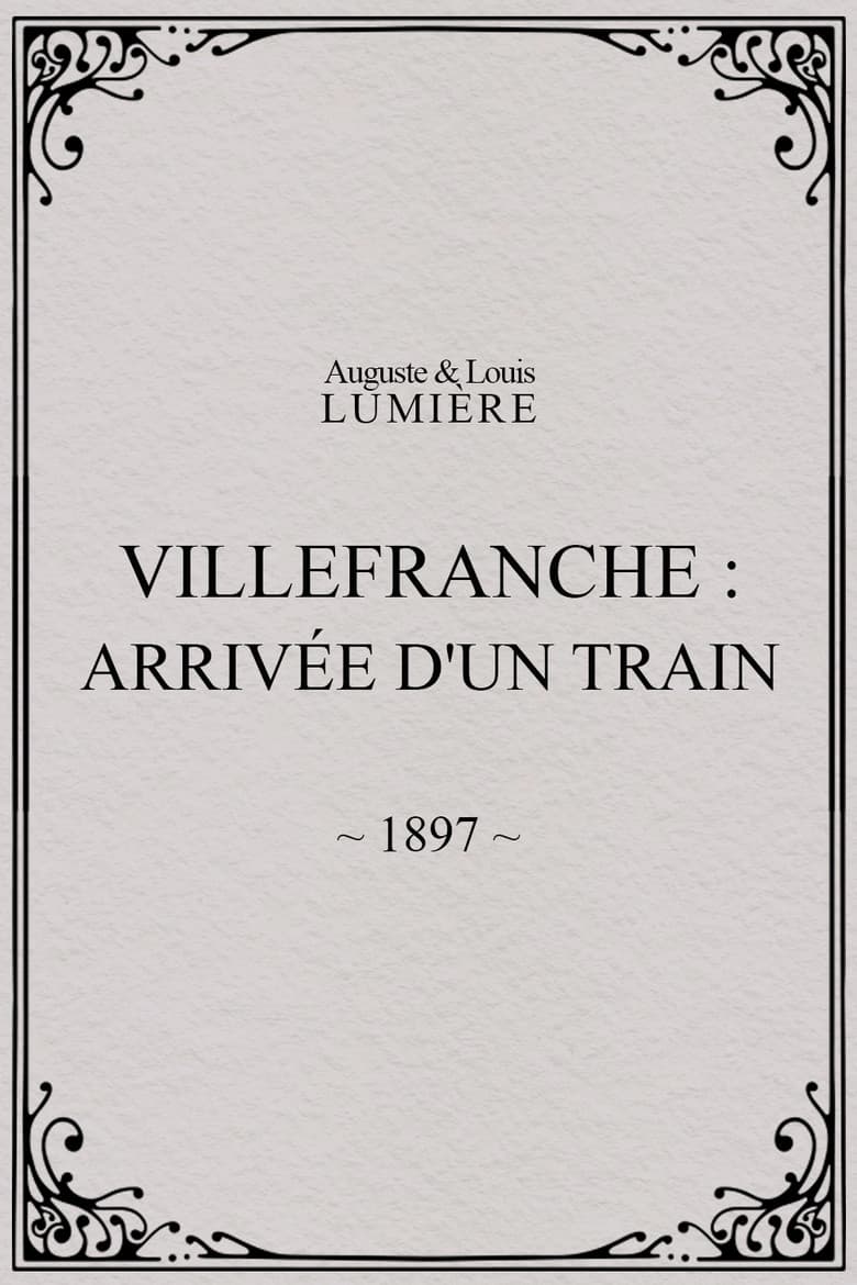 Villefranche : arrivée d'un train poster