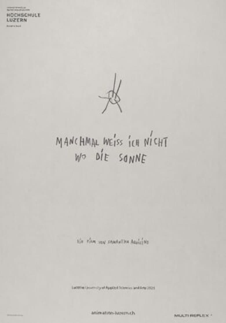 Sometimes i don't know where the sun poster