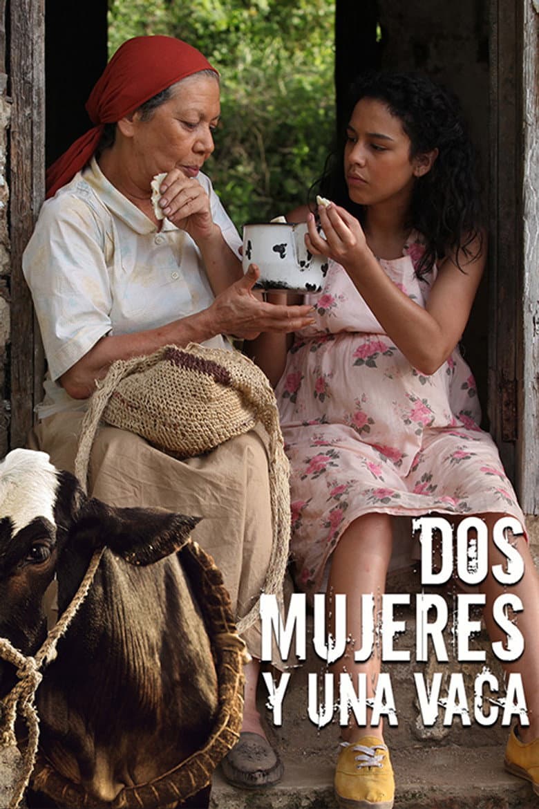 Dos mujeres y una vaca poster
