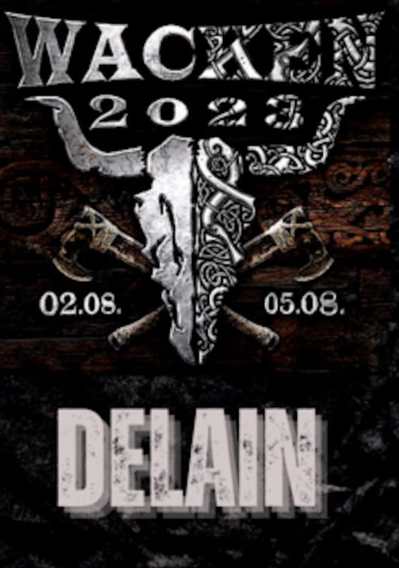 Delain Live At Wacken 2023 poster
