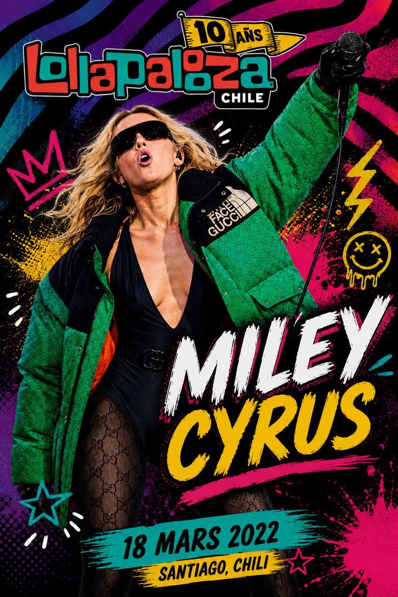 Miley Cyrus - Lollapalooza Chile poster
