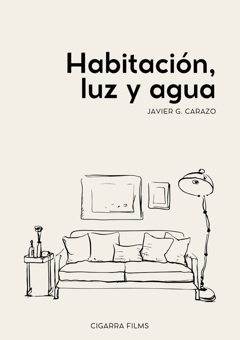 Habitación, luz y agua poster