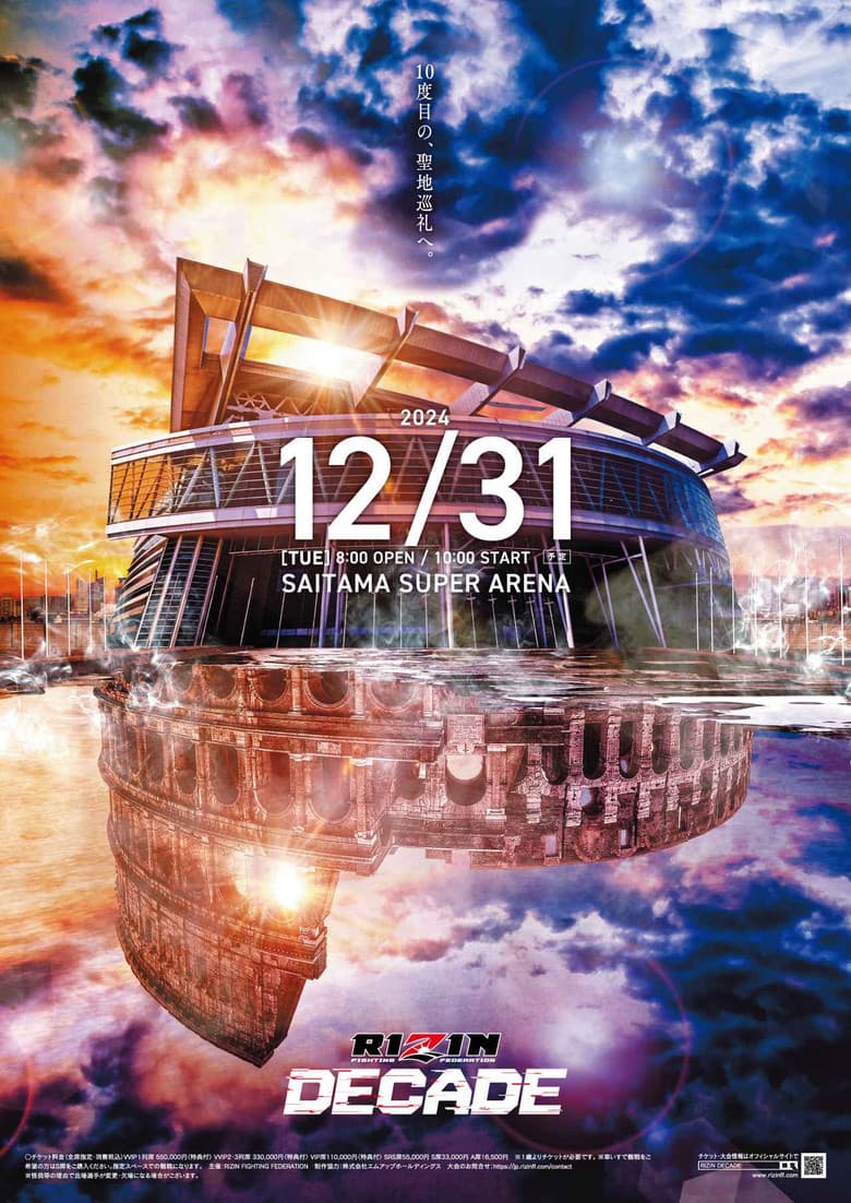 RIZIN DECADE poster