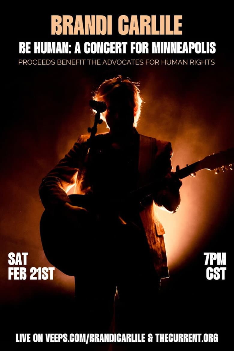Brandi Carlile - Be Human: A Concert for Minneapolis poster