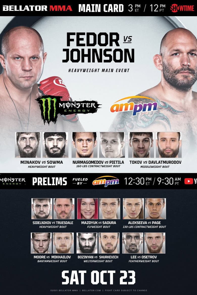 Bellator 269: Fedor vs. Johnson poster