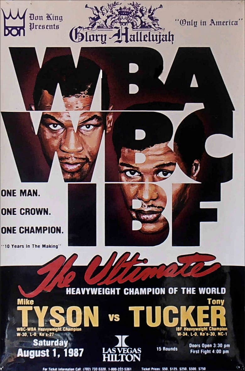 Mike Tyson vs Tony Tucker poster