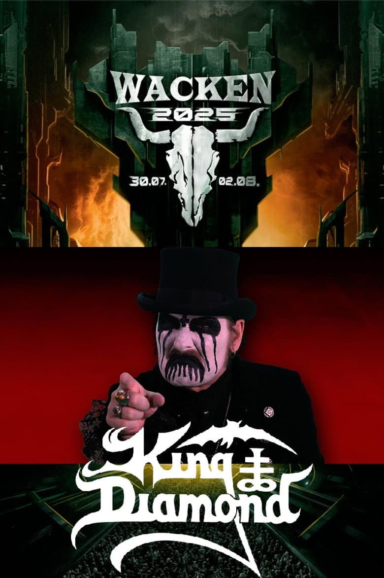 King Diamond Live at Wacken 2025 poster