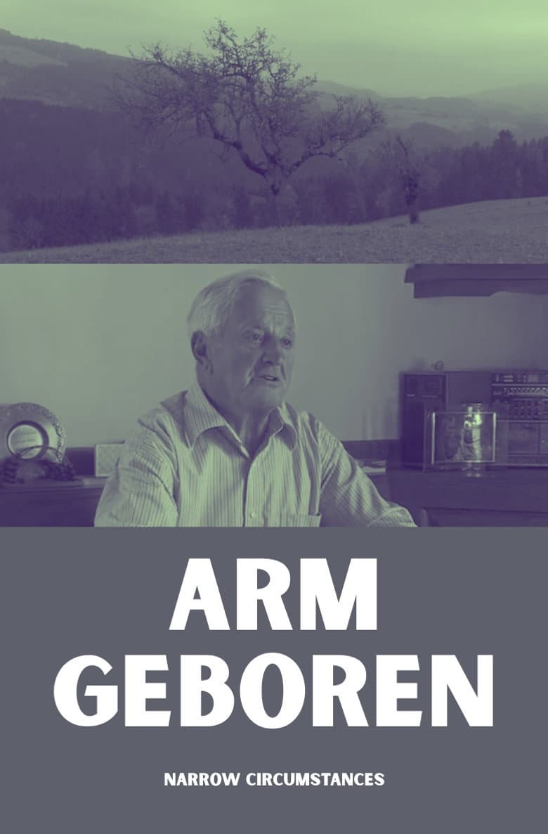 Arm geboren poster