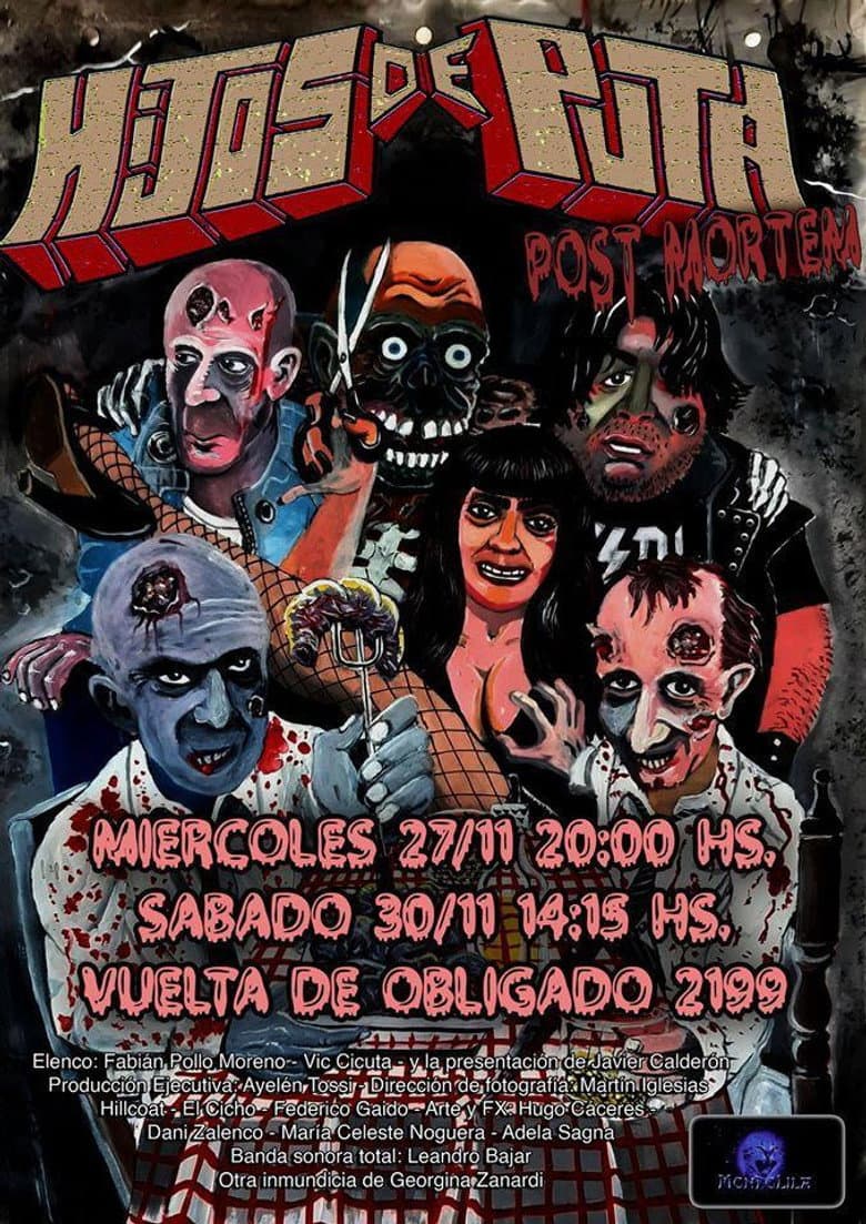 Hijos de puta post mortem poster