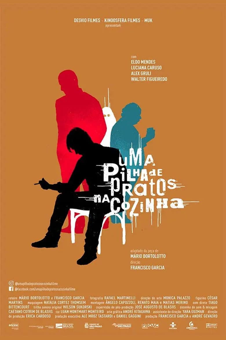 Uma Pilha de Pratos na Cozinha poster