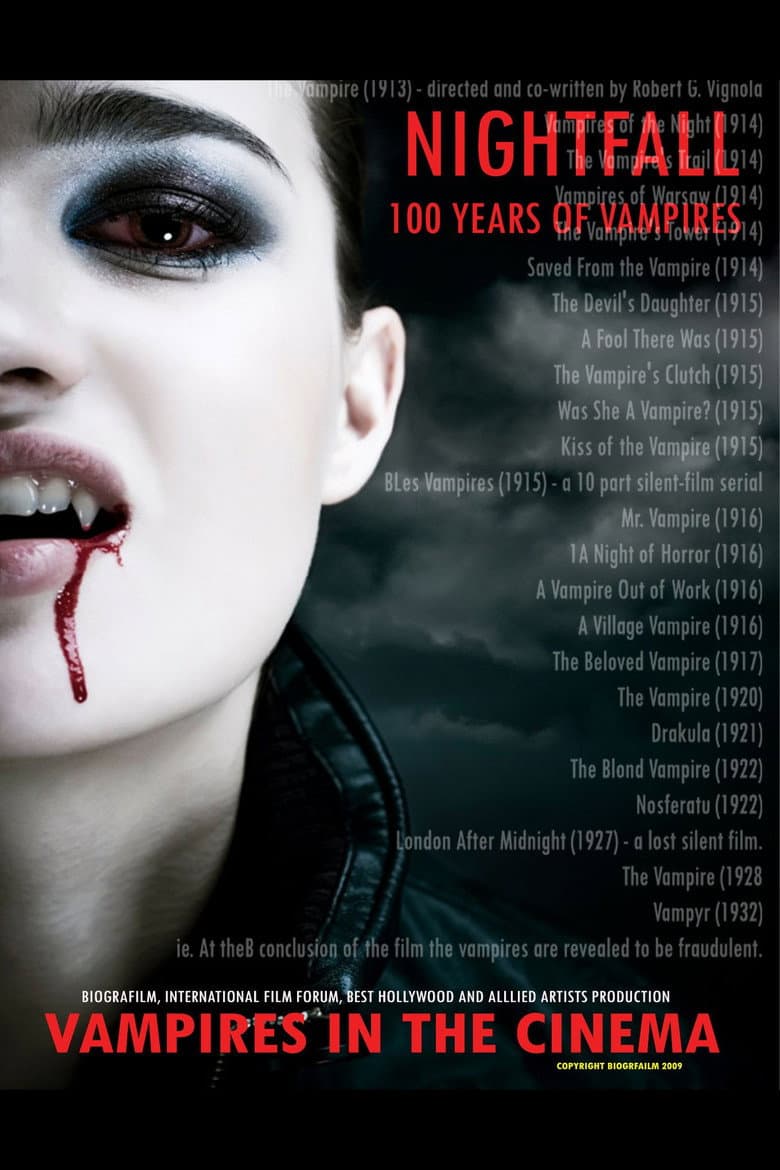 Nightfall - 100 Years of Vampires poster