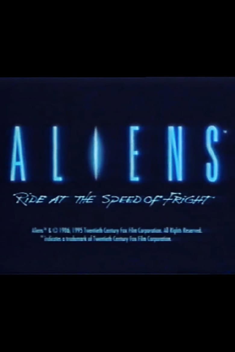 Aliens: Ride at the Speed of Fright poster